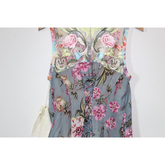 NWT Aratta Silent Journey Aurora Tunic Ombre Floral Embroidered Small H14392 - Picture 15 of 16